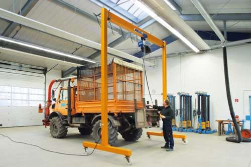 Portique de levage LPK - ABUS Levage - Capacité 250 à 2000 kg, hauteur jusqu'à 5000 mm_1