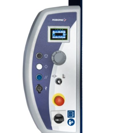 Masterwrap xl fr - banderoleuse à bras tournant - robopac - semi-automatique_1