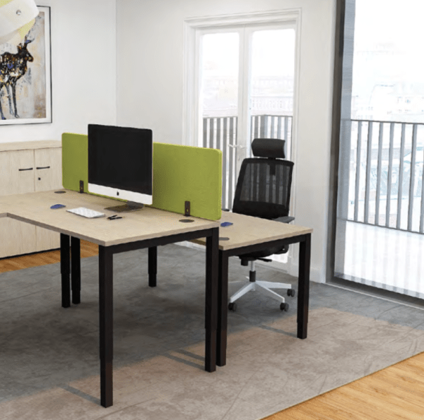 Bureau open space modulable et personnalisable - Astrolite réglable en hauteur - Buronomic_1