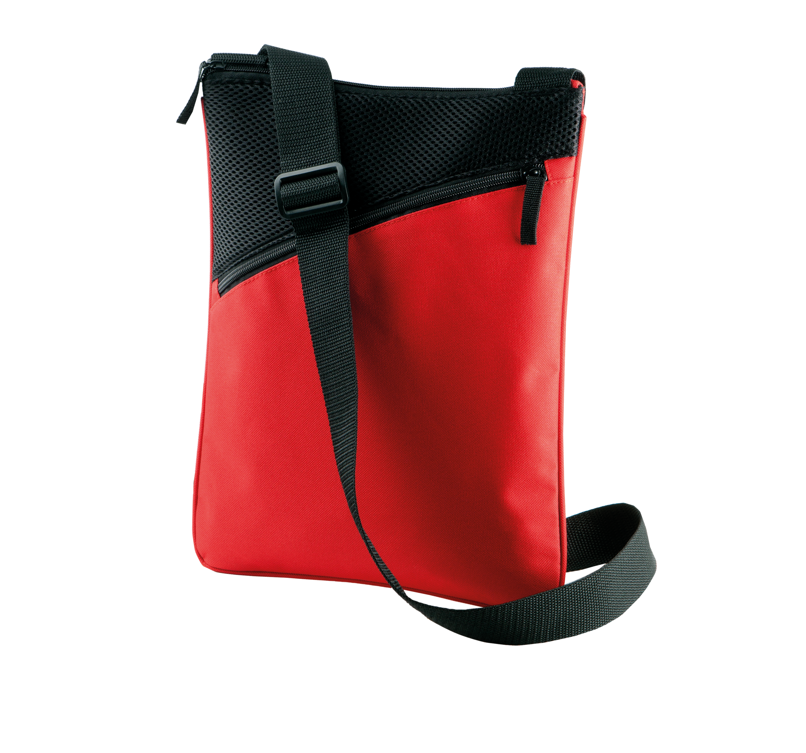 Sac bandoulière en polyester 600D - Kimood - Réf: KI0304 - Poche avant et bandoulière ajustable_1