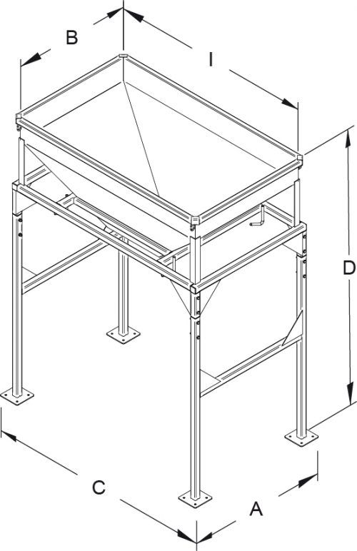 Tb-f - trémies de remplissage big-bag sur pieds - goubard sarl - capacité : de 830 à 1460 l_1