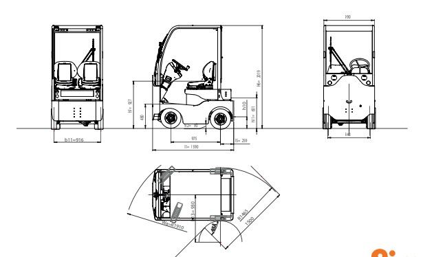 Te80 - tracteur logistique électrique 4 roues - Simai - capacité de traction 8000 kg_1