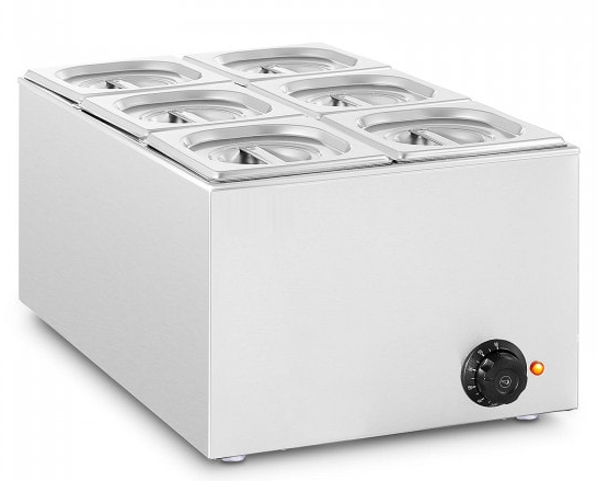 Bain-marie professionnel - 6 bacs gn 1/6_1