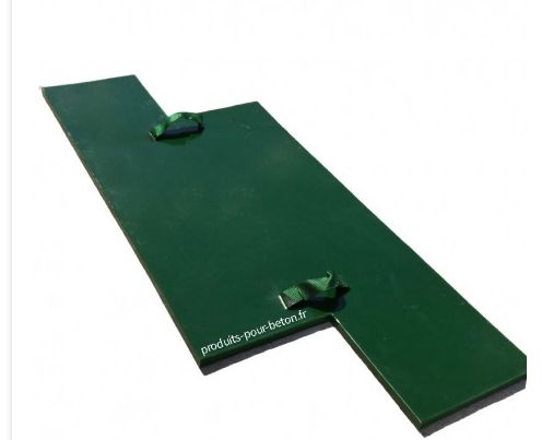 Bois2P -1R Moule de marquage pour béton - Effet bois deux planches - 123x50 cm - PPB_1