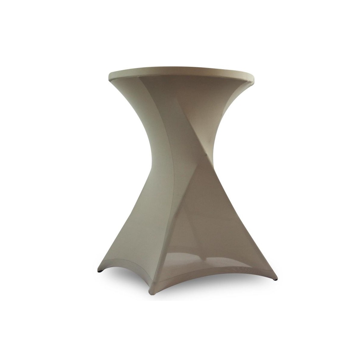 Mange-debout pliant 110x80 - housse stretch sable - intérieur/extérieur - usage professionnel_1