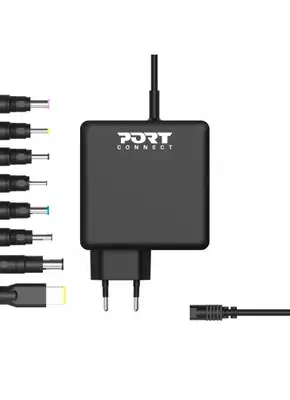 Port Designs 900093B-EU chargeur d'appareils mobiles Ordinateur portable, Universel Noir Secteur Int_1