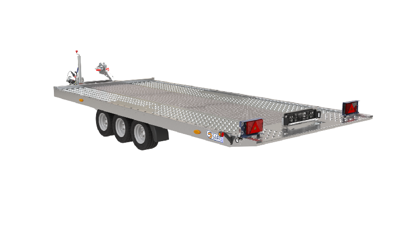 Porte voiture SARIS AT 480 200 3 K - basculement hydraulique - 3 essieux - PTAC : 3500 kg - 480 x 200 cm - Reference -MC 255 133 1350 1_1