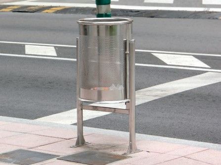 Poubelle publique Novatilu - corbeille Barcelona inox - 60 litres - Up3i_2