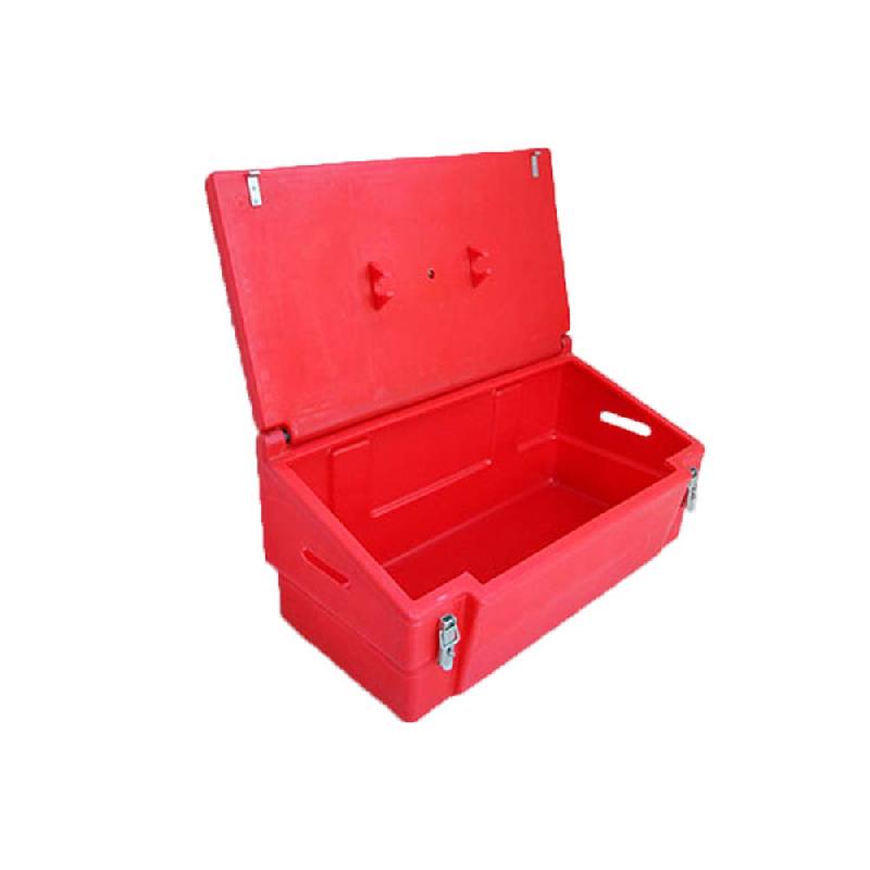 Bac à sable 100L avec pelle - Grenouillères cadenassées - Polyéthylène haute densité - Marque Plast'Up Rotomoulage_1