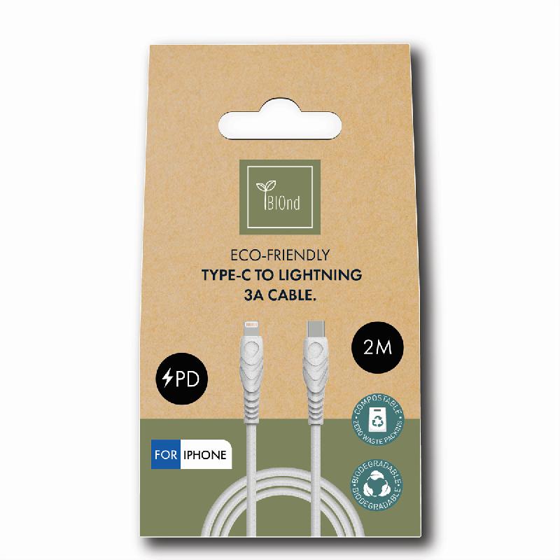 Biond bio-20-tip câble usb-c vers 8pin 3a, 2 m_1