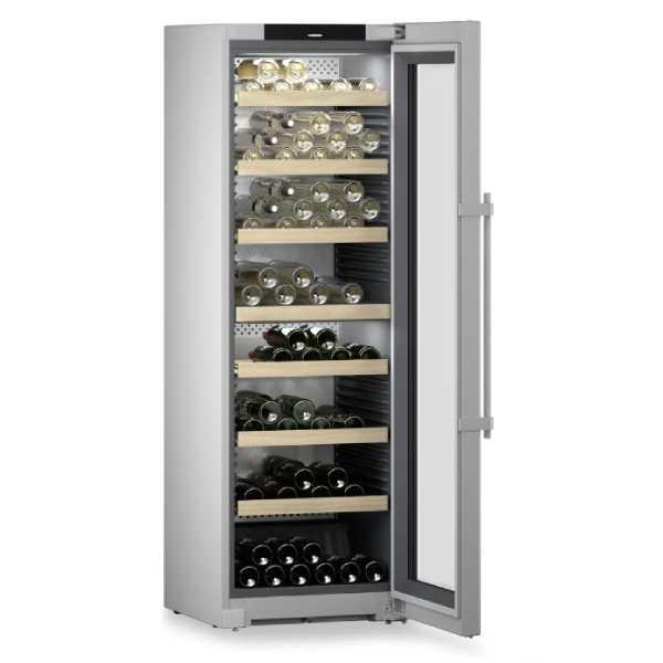 Cave à vin professionnelle multizones Inox - Porte vitrée - 155 bouteilles | Liebherr - WPsd 5252 Vinidor_1