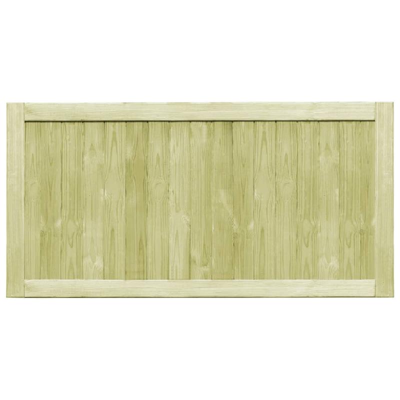 Vidaxl portillons de jardin 2 pcs bois de pin imprégné 300x75 cm 45338_1