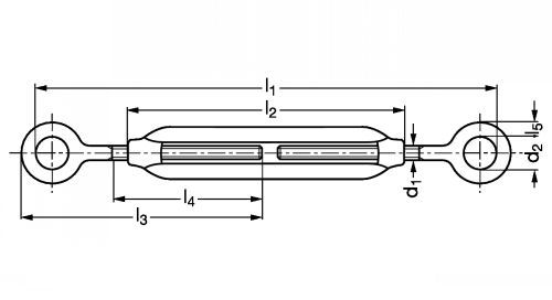 18-41 - Tendeur d'arrimage en inox A4 - Emile Maurin - à lanterne avec 2 anneaux_1