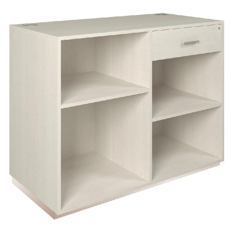Comptoir Vertigo T03 MDF naturel finition bois blanchi L120cm 2 tablettes+tiroir_1