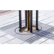 Grille d'arbre ovale couleur noir sablé 100 - Velopa - Scala grilles d'arbre_1