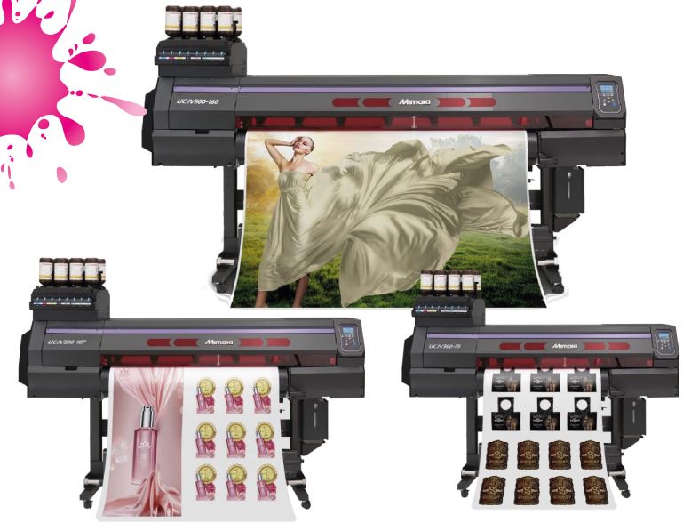 Imprimante UV LED avec découpe intégrée - Gamme UV Mimaki UCJV300 Série - Impression 5 couches et découpe ID Cut_1