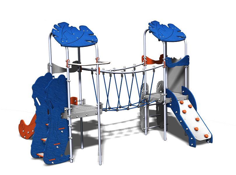 Structure de jeux inox 2 tours - Gamme Primo Dino PRD292 pour enfants de 2 à 8 ans_1