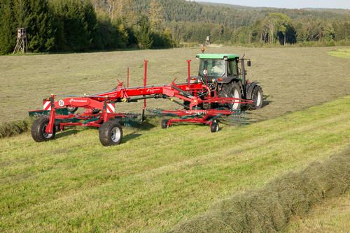 9577 S - Andaineur double rotor latéral Kverneland - Largeur de travail 7,70 m - Haut rendement_1