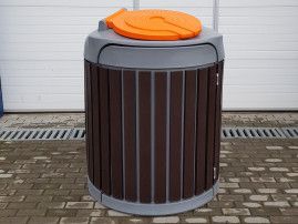 Semi bin - borne d'apport volontaire - elkoplast - volume pour bacs de 240 l_1