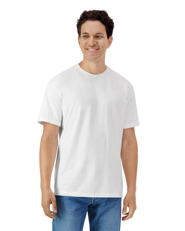 T-shirt adulte light cotton - Gildan - Réf: GI3000 - 100% coton - Coupe classique - Taille 3XL - Couleur White_1