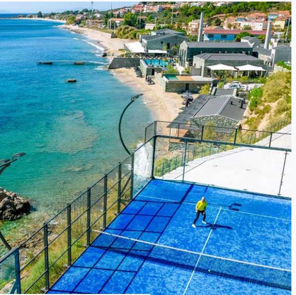 Terrain de padel panoramique robuste - structure en acier galvanisé et verre trempé 12 mm_1