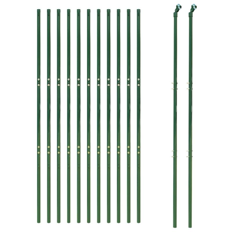 Vidaxl clôture en mailles de chaîne vert 1,8x25 m 153917_1