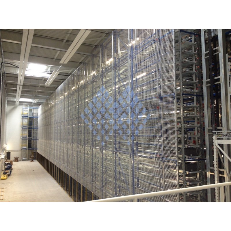 Filet nylon pour stockage ou rayonnage - 4.75mm, maille 50mm - Réf. N130/050 - Conforme NF EN 1263-1 classe B1_1