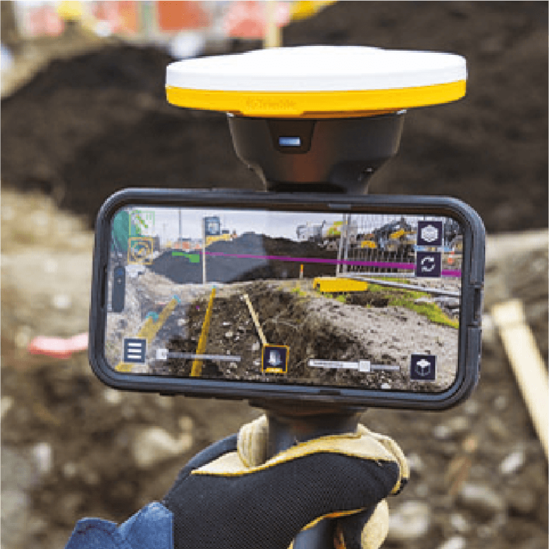 Logiciel de réalité augmentée pour la visualisation des projets de conception ou des éléments invisibles - Trimble SiteVision Pro_1