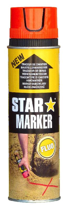 Peinture de marquage temporaire rouge fluo - 500 ml - Peinture pour marquage au sol_1