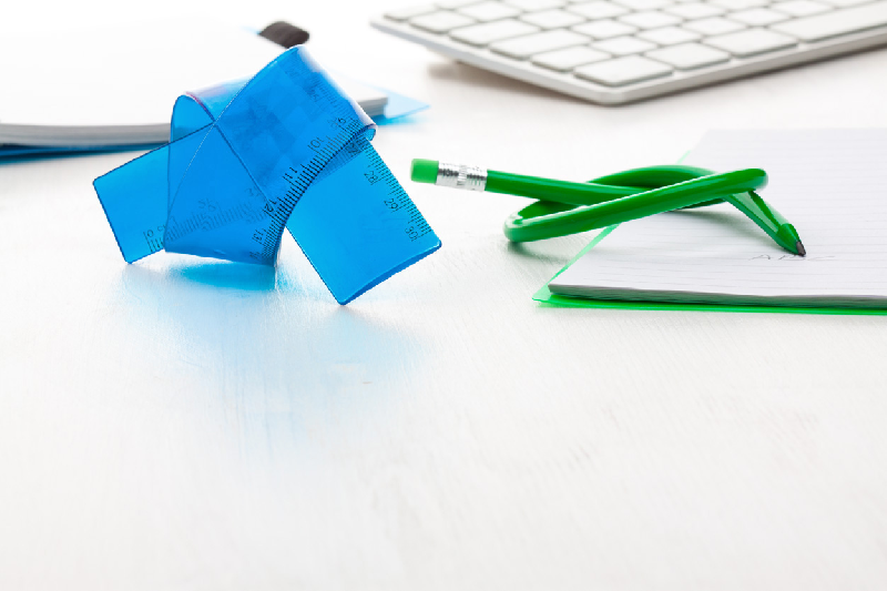 Règle transparente en plastique flexible - couleur bleu - poids 28g_1