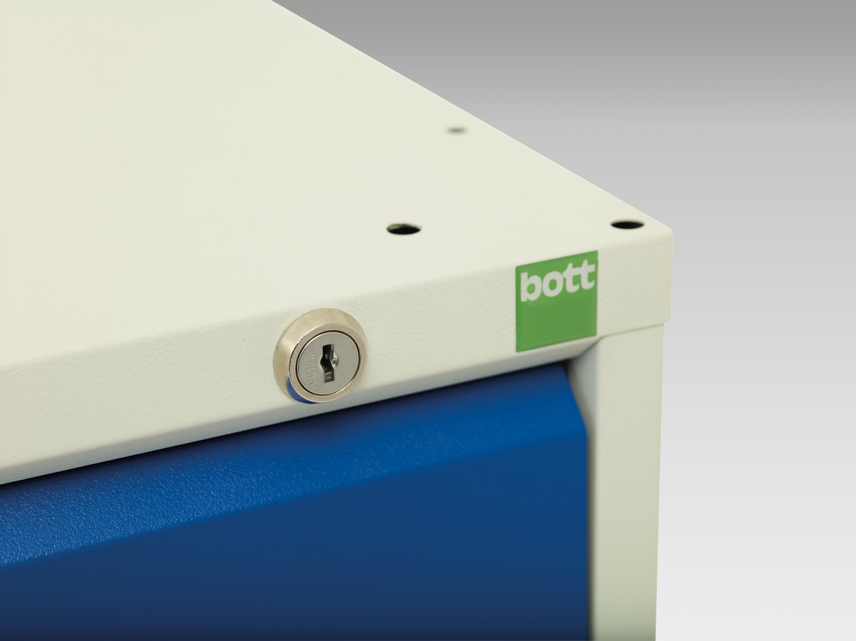 Armoire à tiroirs et porte Verso - 3 tiroirs, 1 porte, châssis acier robuste - 16925161_1