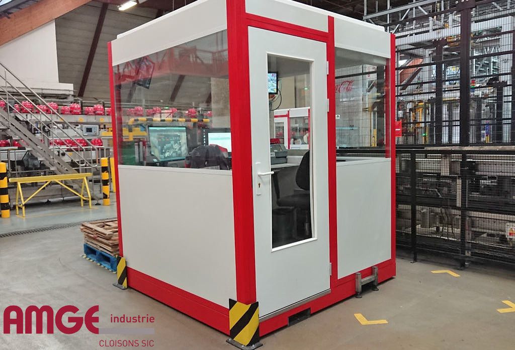 Bureau palettisable grand angle monobloc, modulaire et déplaçable_1