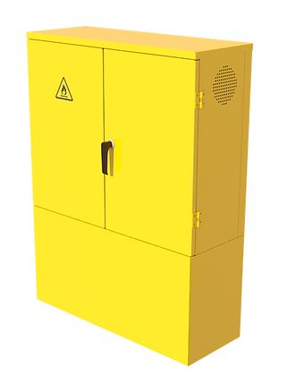 Armoire de sécurité pour produits inflammables, corrosifs, toxiques et solvants - Options extincteur et tablettes - 100 ou 200 L_1