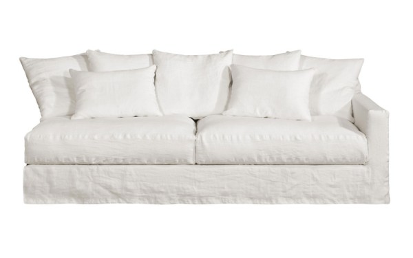 Canapé bâtard 3 places Biarritz 195 cm G/D - Fabrication française Home Spirit - Déhoussable, configurable gauche/droite_1