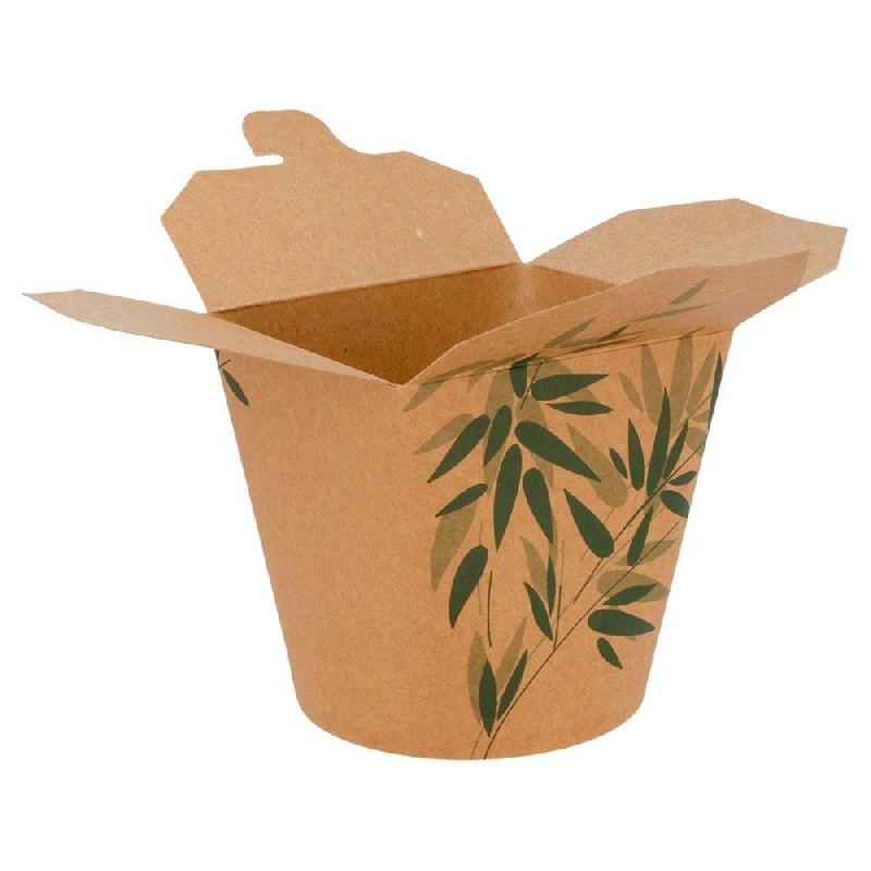 Pot à pâtes carton Feel Green 780ml fermeture croisillon - par 50_1