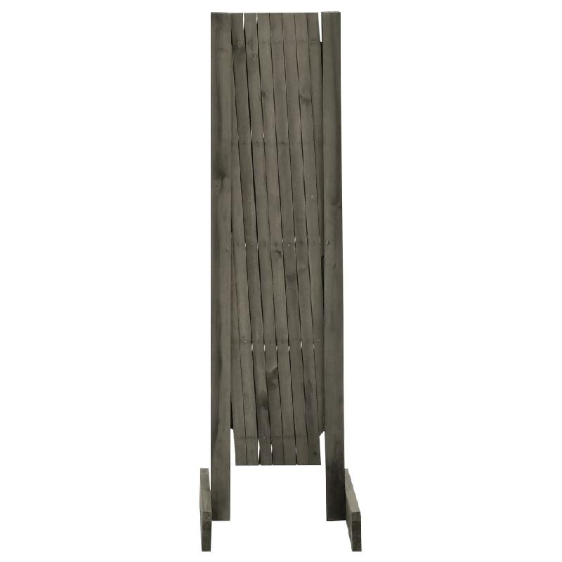 Vidaxl clôture en treillis de jardin gris 150x80 cm bois de sapin 314827_1