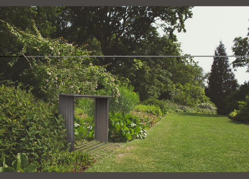 Bûcher métal gris - 1,37 m² - abri de jardin_1