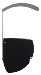 Cendrier mural en aluminium poudré anti-UV - 1.5L - Platinium - Protection intempéries et vidage facile_1