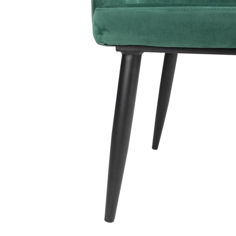 Chaises en velours Lia vertes - Lot de 2 - FX070 | Bolero_1