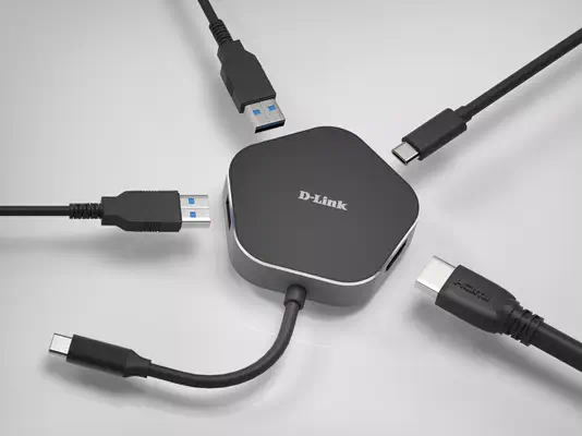 D-Link DUB-M420 station d'accueil Avec fil Thunderbolt 3 Aluminium, Noir_1