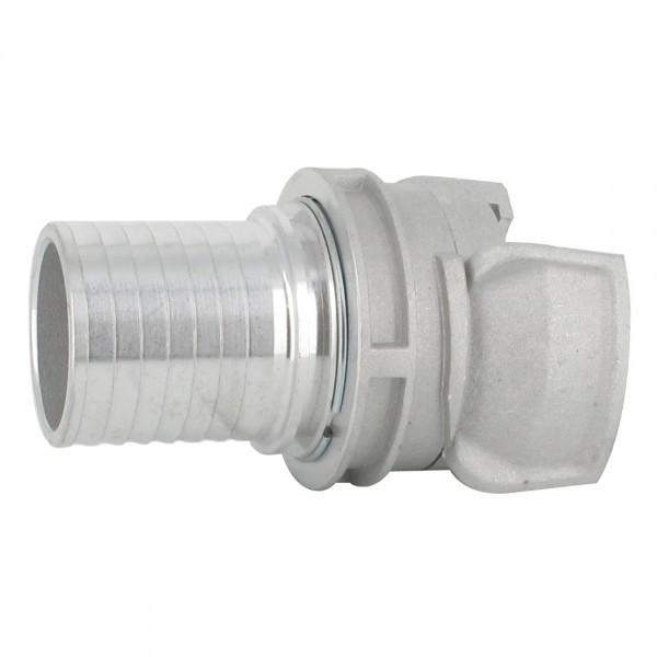 Demi-raccord symétrique avec verrou - DN 32 mm - Embout annelé Ø 35 mm - Inox_1