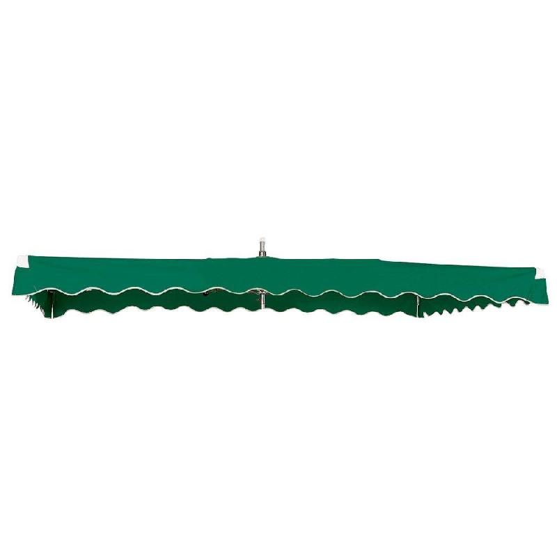 Kit parasol fixe 3x2.5 m vert avec pied tripode - toile résistante et imperméable_1