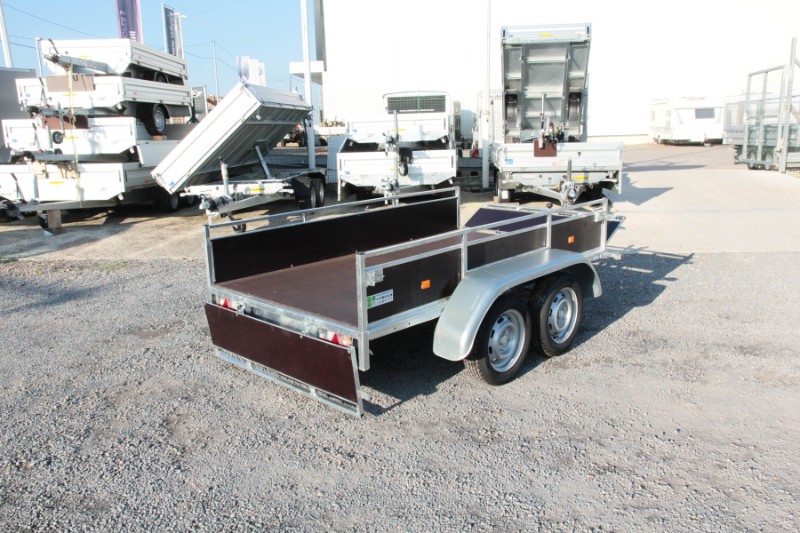 Remorque utilitaire Erdé Expert LC 252F avec structure en acier galvanisé