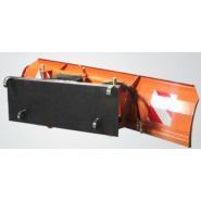 SP skid loader - lames à neige GEO - lames en caoutchouc ou en acier avec orientation hydraulique et protections CE_1