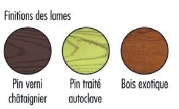 Banc public Chicago - 6 lames en bois traité - Longueur 195 cm - Piétement double en acier - Livré monté_1