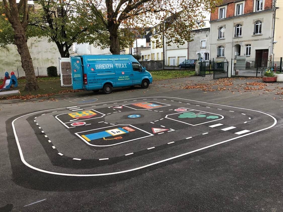 Jeux thermocollés - Pack complet circulation 8mx8m - Référence BTJTR8_1