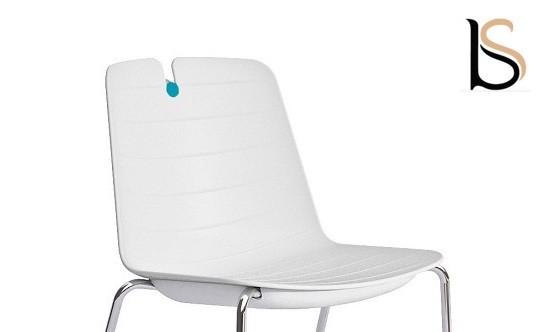 Lot de 2 chaises contemporaines Mindy - Mobel Linea. - Blanc_1