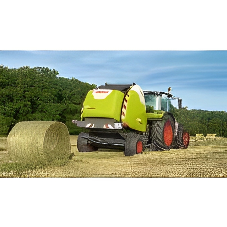 Machine agricole Claas avec système de liage breveté CLAAS Covered