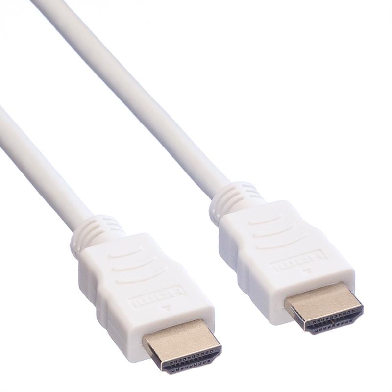 VALUE Câble HDMI High Speed avec Ethernet, blanc, 2 m_1