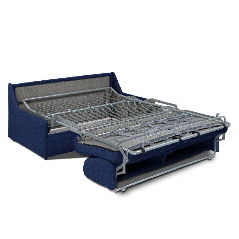 CANAPÉ CONVERTIBLE GAIN DE PLACE EXPRESS 140CM MATELAS 14CM NEO BLEU COBALT_1